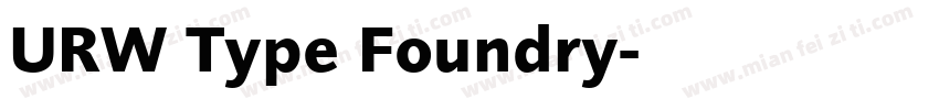 URW Type Foundry字体转换